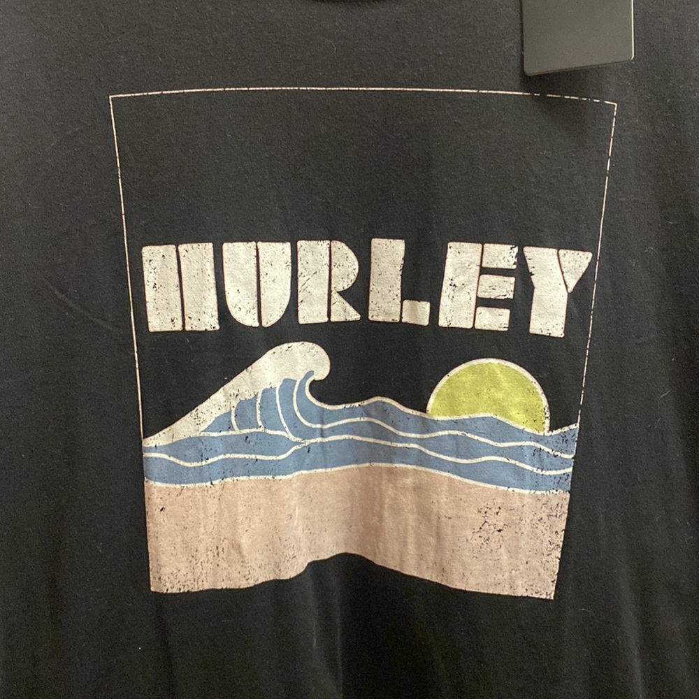 NWT Hurley Black Graphic T-Shirt - Picture 2 of 5